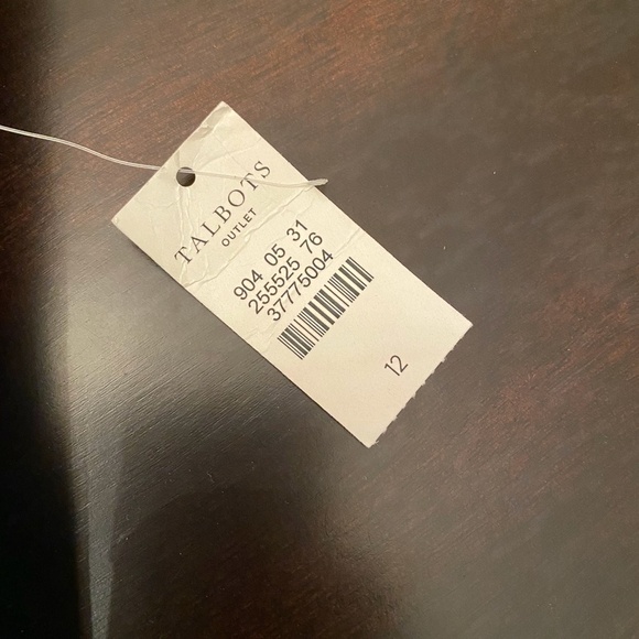 *TALBOTS* Black Bermuda Short Slacks Sz 12 NWT - Picture 4 of 4